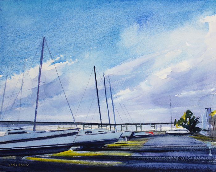 Acrylic and watercolor paintings by Chris Breier