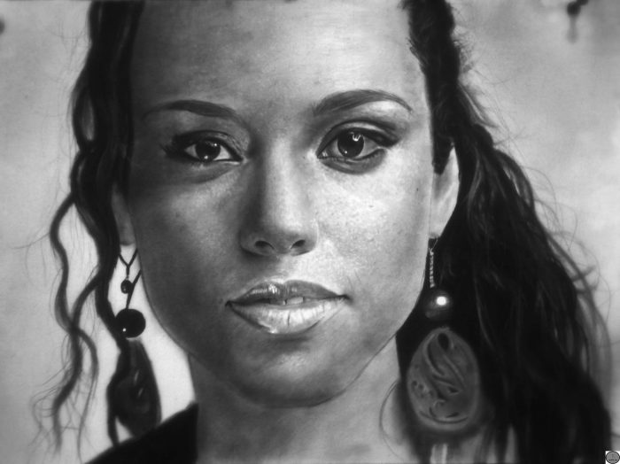 Charcoal and graphite sketches by Jeffrey Appiatu