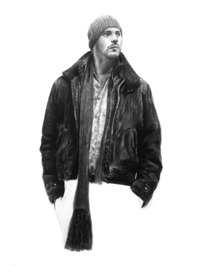 Charcoal and graphite sketches by Jeffrey Appiatu