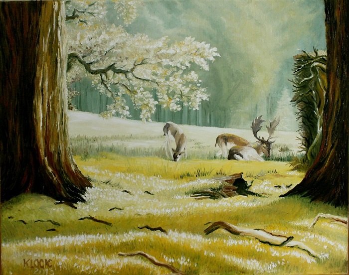 Oil on canvas paintings by Daisy Klock - EvocativArt