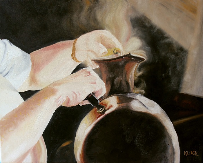 Oil on canvas paintings by Daisy Klock - EvocativArt