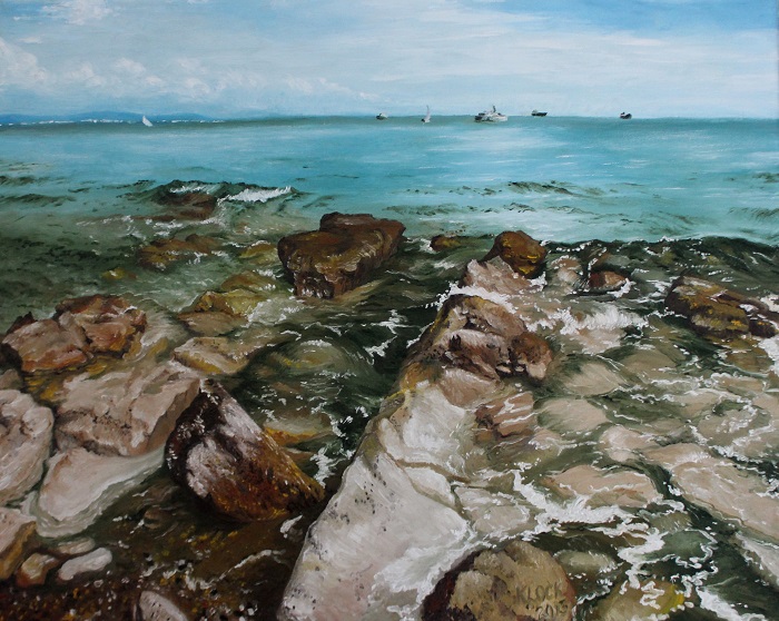 Oil on canvas paintings by Daisy Klock - EvocativArt