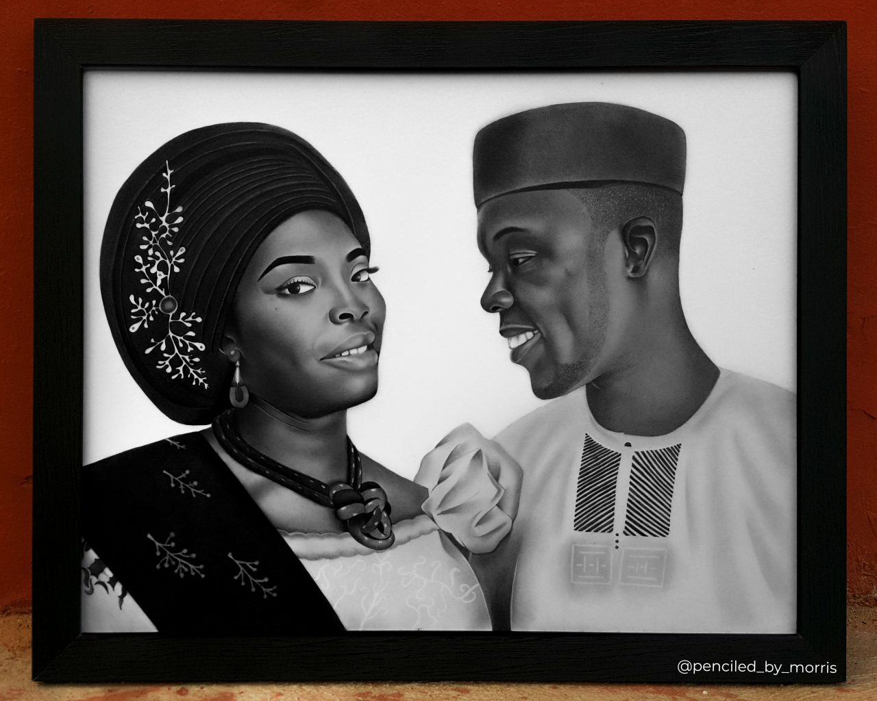 Pencil portraits by artist Morris Mensah Baffoe