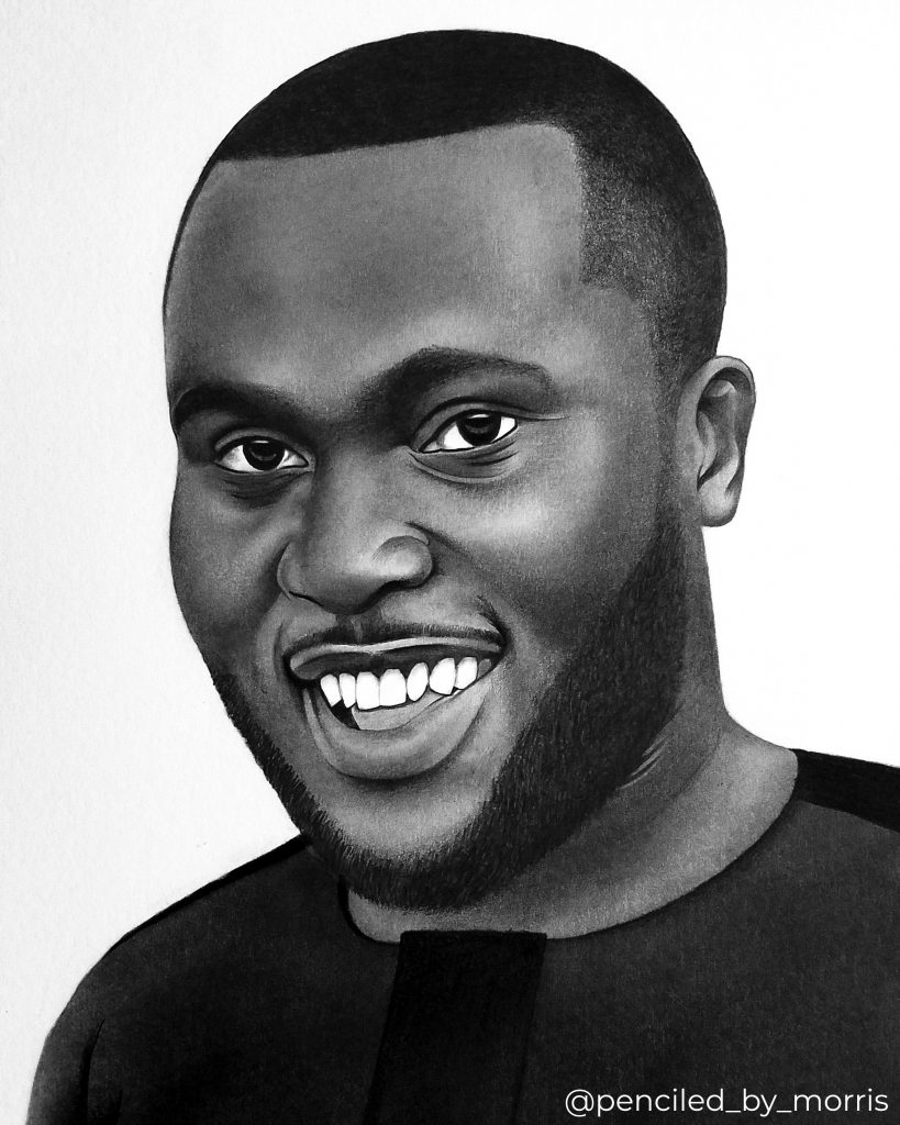 Pencil portraits by artist Morris Mensah Baffoe
