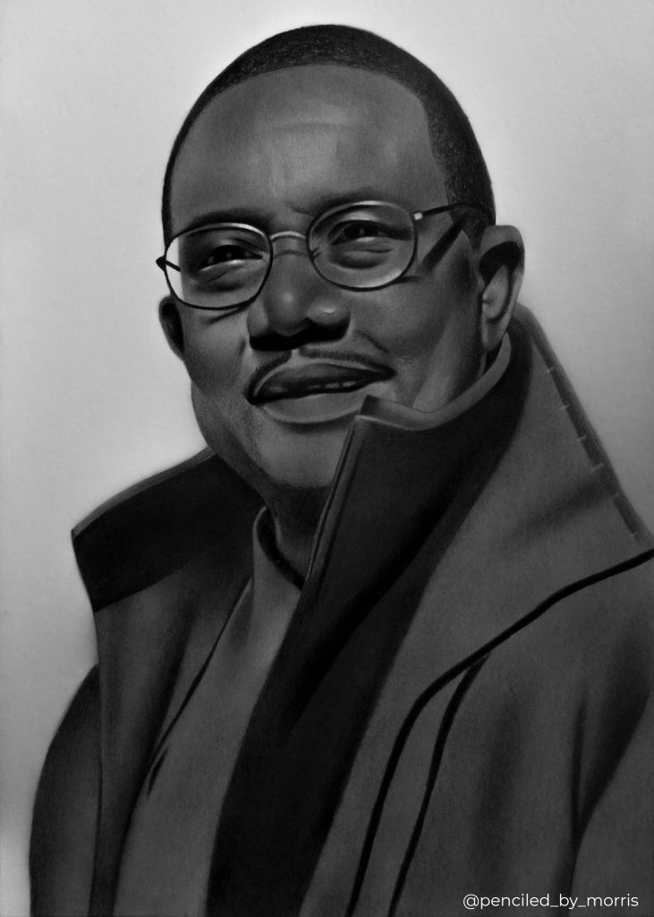 Pencil portraits by artist Morris Mensah Baffoe