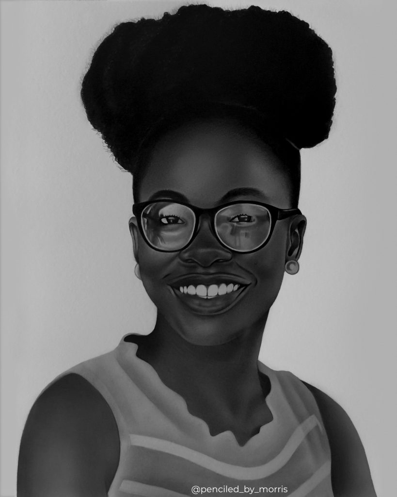 Pencil portraits by artist Morris Mensah Baffoe