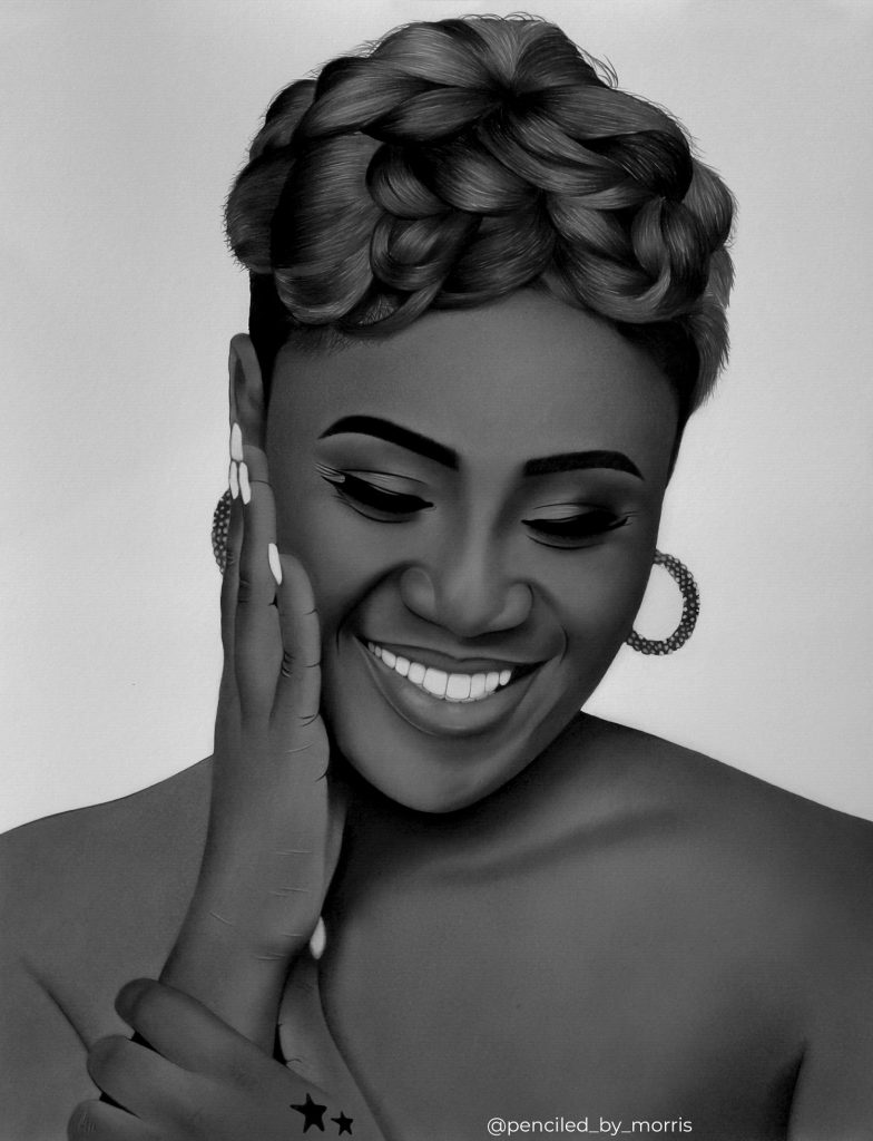 Pencil portraits by artist Morris Mensah Baffoe